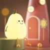 Modern Home Creative Night Light Seven-Color Led Children's Room Decoration Usb Charging Warm Cartoon Creative Pear-Shaped Table Lamp Christmas Gift