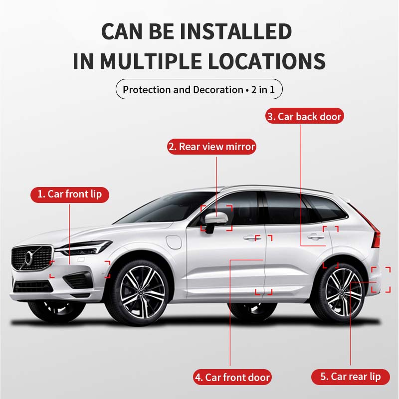 4 шт., автомобильный бампер, защита края двери, резиновый уголок, зеркало заднего вида, полоски против царапин, наклейка, Стайлинг автомобиля