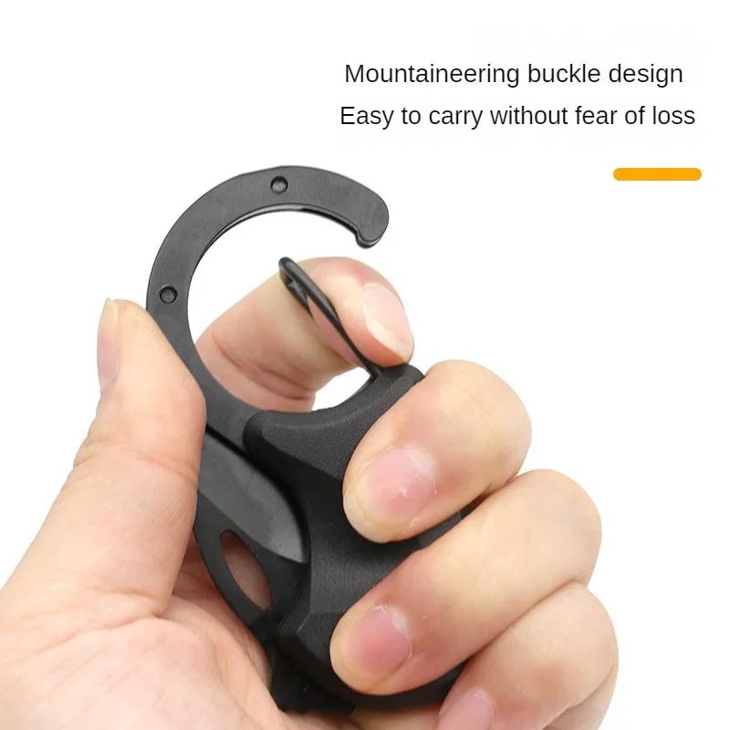 New Outdoor Multipurpose Mountaineering Buckle Knife, Portable EDC Keychain Knife, Camping Mountaineering Portable Paw Knife