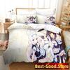 Милый комплект постельного белья Nekopara Пододеяльник Простыня Печатный комплект для кровати Наволочка Кровать Полный Queen King Размер Одеяло Спальня