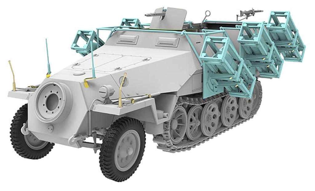 Модели Снеговика Масштаб Немецкий Бронированный Транспортер Sdkfz с Ракетой Пластиковый SP358004 1/35 251/1D 28/32см Крепление, Модель, (Военная техника)