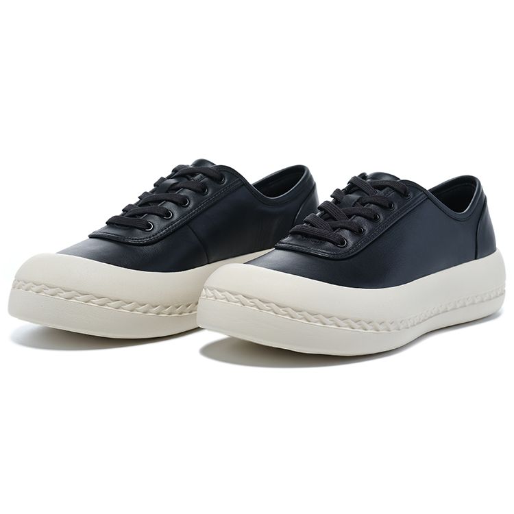 Li-Ning 1990 Mysterious Chain Толстая подошва Увеличивающая рост Повседневная Нескользящая Износостойкая Низкая Обувь для Скейтбординга Женские Кроссовки Черные ALHT038-2