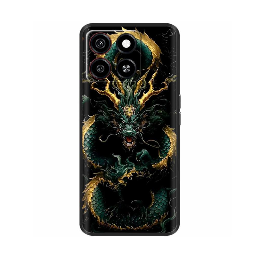 Для ZTE Blade A35 Чехол Чехол для телефона Милые узоры Мягкая жидкая силиконовая накладка Для ZTE Blade A55 ZTEA35 ZTEA55 Защитный чехол-накладка