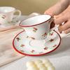 Special Beautiful Coffee Cup for Women's Personal High Value Mug Ceramic British Afternoon Tea Cup Saucer Set