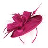 Women Flower Wedding Tea Party Mesh Hair Band Evening Party Fascinator Hat