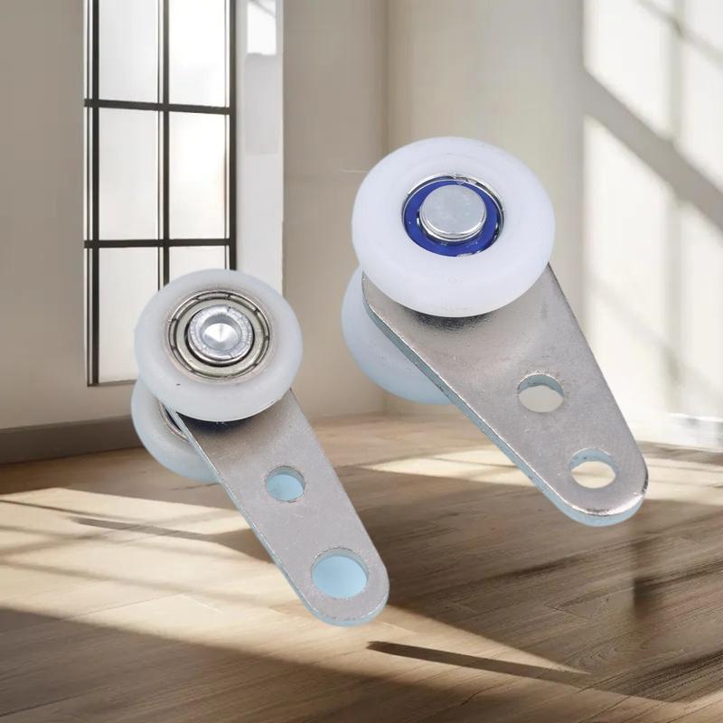Набор из 2 шт. Блок-ролик для направляющих для плавно работающих раздвижных дверей, карнизов и оконных шкафов