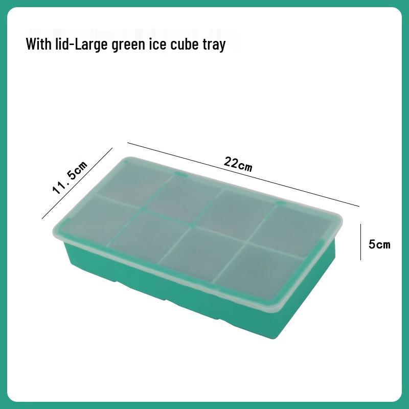 Large Food-Grade Silicone Ice Cube Tray with Lid - Newcomer Offer: ¥5 Off, First Come First Served