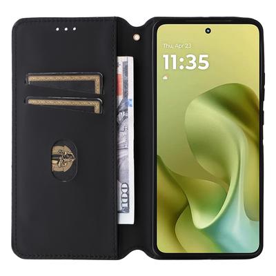 Для Motorola Moto G86 5G Чехол-кошелек Ромбовидный Кожаный чехол для телефона с тиснением
