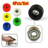 4Pcs PU Metal Fingerboard Wheels Urethane Finger Skate Board Accessory Durable Bearing Wheel