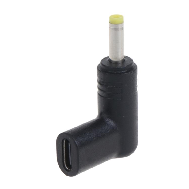 Угловой преобразователь Type-C USB-C Female на DC5V Male Jack 4.0x1.7mm Адаптер