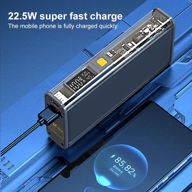 20000mAh 22.5W Power Bank Quick Charge Large Capacity Fast Charging Portable Powerbank for Xiaomi Huawei PD 20W iPhone 14 13