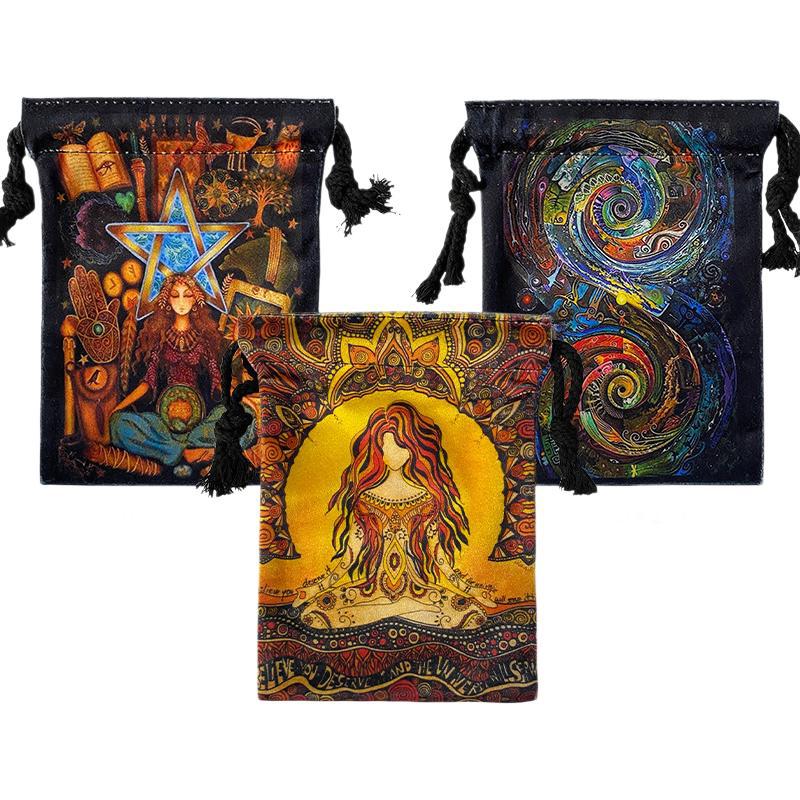 Velvet Storage Bag Dice Storage Bag Drawstring Tarot Card Holder Bag Jewelry Pouch Enthusiasts Hand Gift Bags