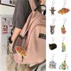 Resin Funny Cat Pendant Key Ring Kawaii Bag Pendant Keyring  Student Gift Chain
