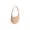 Coach Payton 28 Classic Monogram Zipper Closure Faux Leather Half Moon Bag Women handbags White CE620-IMV3C