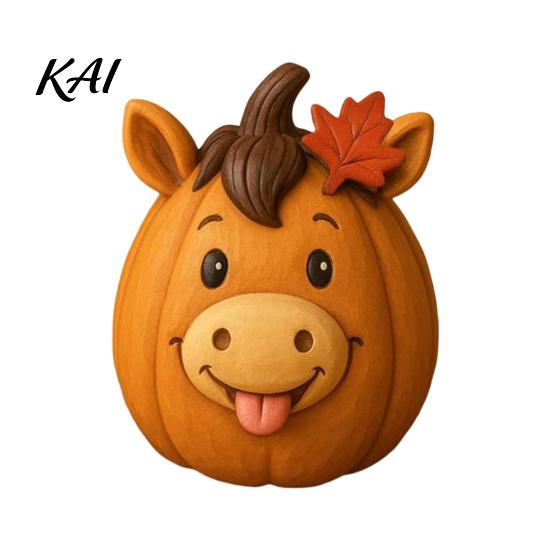 Versatile Autumn Party Supplies Artificial Pumpkin Decor, Cute Animals Decorative Pumpkins, Thanksgiving Resin Pumpkins Small Healing Style