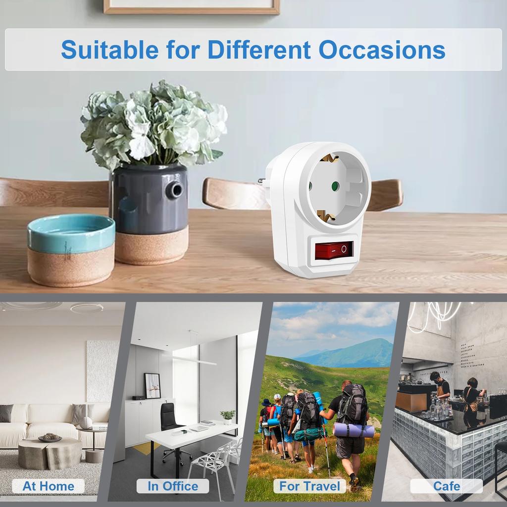 Вилка ЕС 1/2/3/4 розетки Европейский стандарт Адаптер Расширение Сетевая розетка AC Конвертер Адаптер Офис дом Настенное зарядное устройство