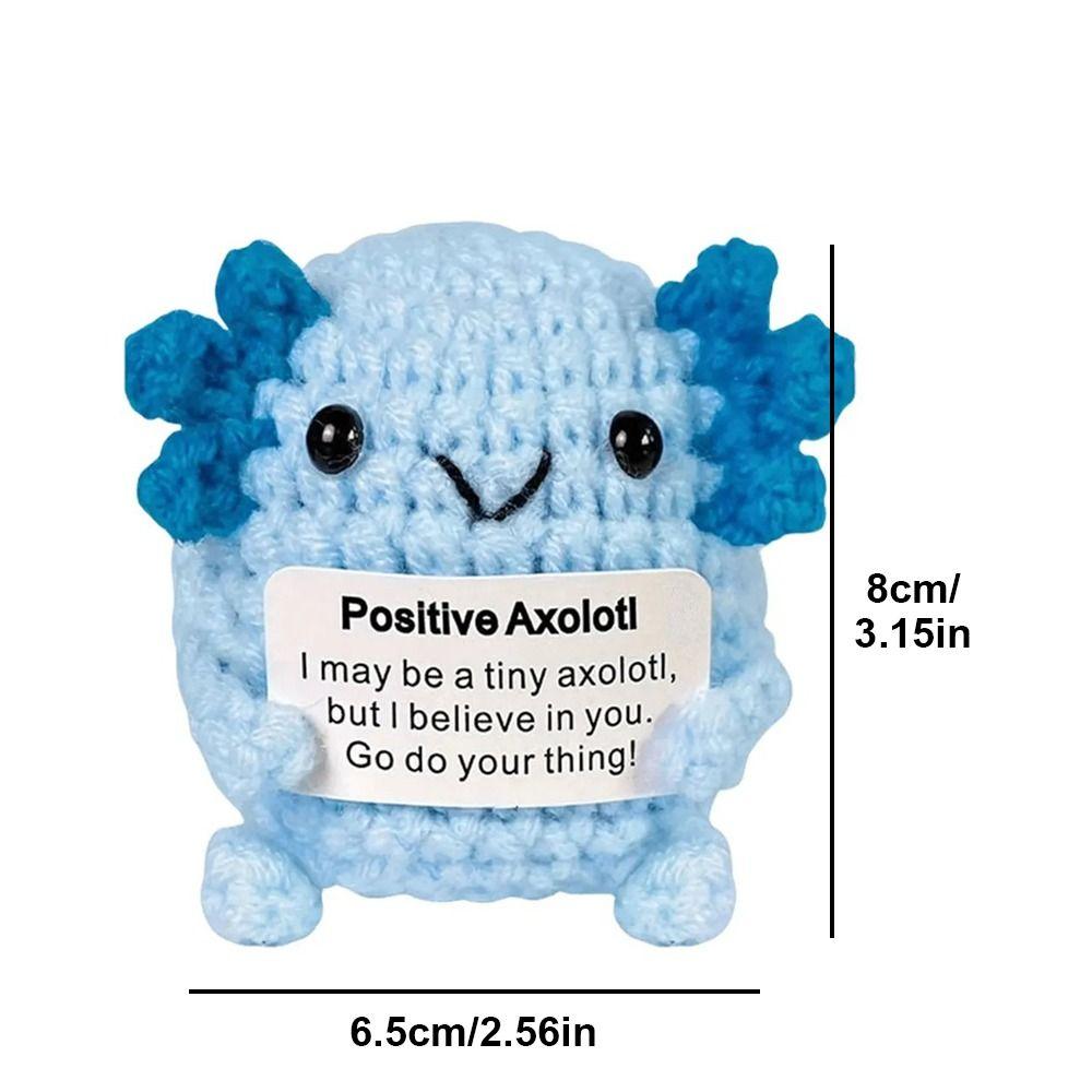 Yarn Animal Axolotl Gifts Emotional Supporting Inspirational Axolotl Gift  for Girls Teens Friends