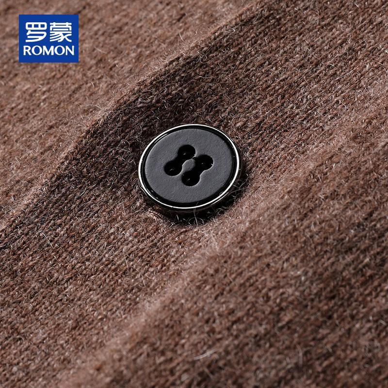 ROMON Мужской кардиган с V-образным вырезом из 100% кашемира