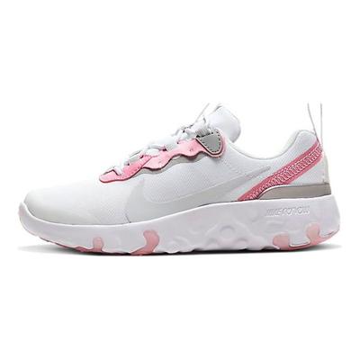 React Element 55 Удобные Спортивные Амортизирующие Нескользящие Низкие Детские Кроссовки для Бега Детские Кроссовки для Бега Розовый Белый CK4082-102