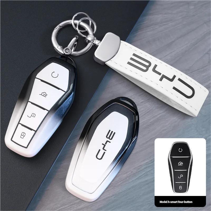 Подходит для Byd Song Pro New Energy Dmi Yuan Plus Dolphin Destroyer 05Dm-I Han Ev Сумка-органайзер для брелока Мягкий резиновый полный чехол