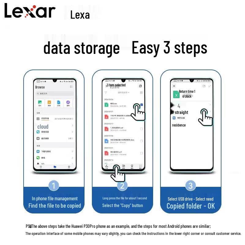 Lexar Мобильный флэш-накопитель D400 с двойным интерфейсом USB 3.2 Type-C