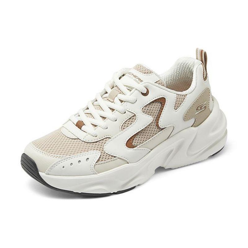 Skechers BOBS BAMINA 2 Women Mesh Synthetic Cushioned Breathable Low Top Dad Shoes Taupe 117367-TPMT