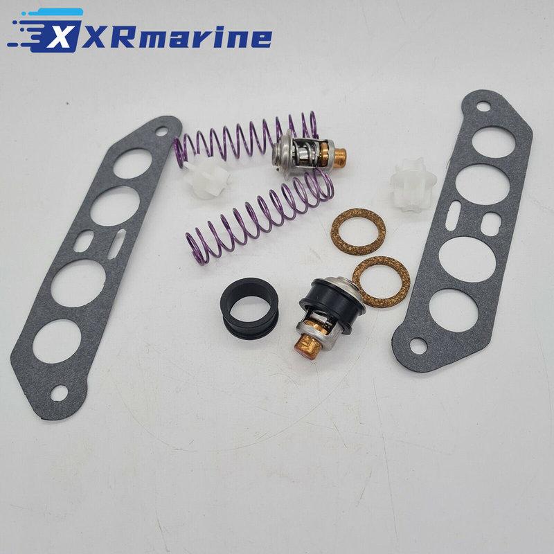 13270 Thermostat Kit For Johnson Evinrude BRP 65 80 85 88 90 100 112 115 HP Outboard V4 18-3673 378065 393659