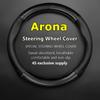 No Smell Thin For Seat Arona Steering Wheel Cover Genuine Leather Carbon Fiber 2016 2017