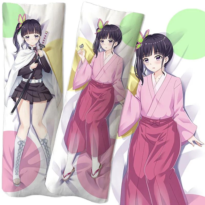 Anime Demon Slayer Kochou Shinobu Figure Equal Body Hug Body Pillow Pillowcase 2-sided 3D Printing DIY Two-dimensional Sexy Gift