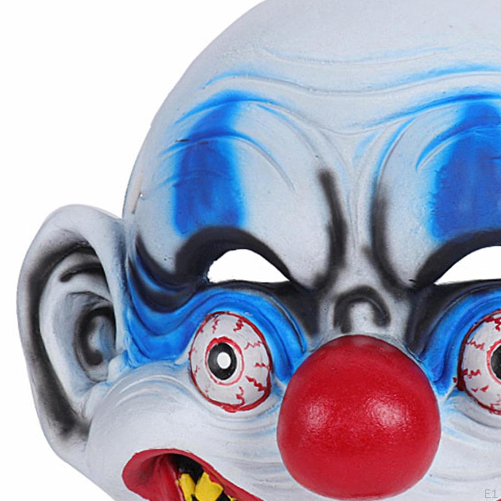Clown Mask Masquerade Scary Decorative Durable PU Foam Face Cover Costume Accessories for Stage