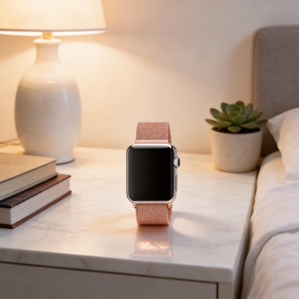 Iwatch Magnetic Strap Band For Ultra Milanese With Double Clasp Magnetic Closure For Business Style Comfort