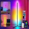 Razzup LED Corner Lamp Works with 140cm RGB Ambience 16 Million Colors DIY Mood Standing Light with Remote Music Sync and Easy Smart Lamp for Party