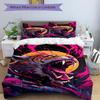 3PCs Tiger Roar Design Cover Set, Breathable Fabric, Machine Washable (1 Duvet Cover + 2 Pillowcases) (Without Quilt) yy250911102