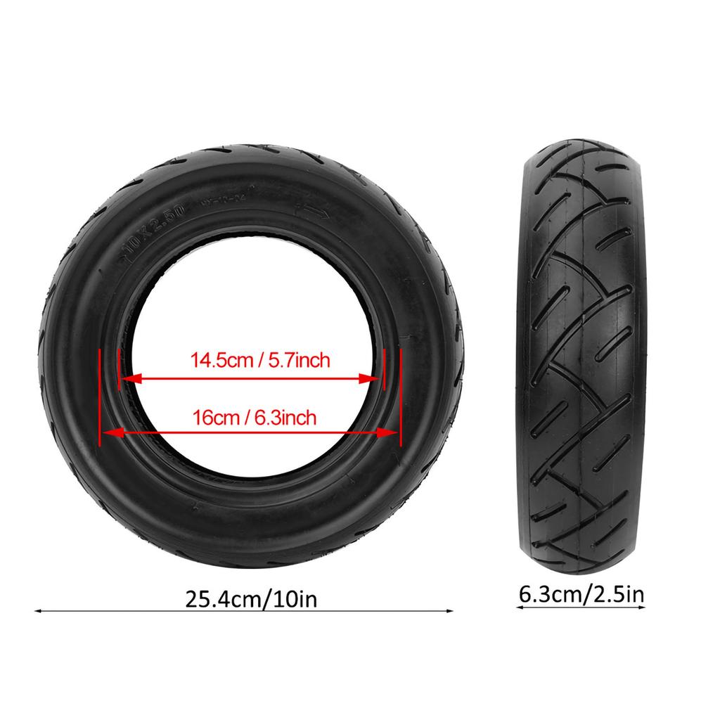 10 Inch Outer Tire Fits Electric Scooter Balance Drive Bicycle Inflatable Tyre