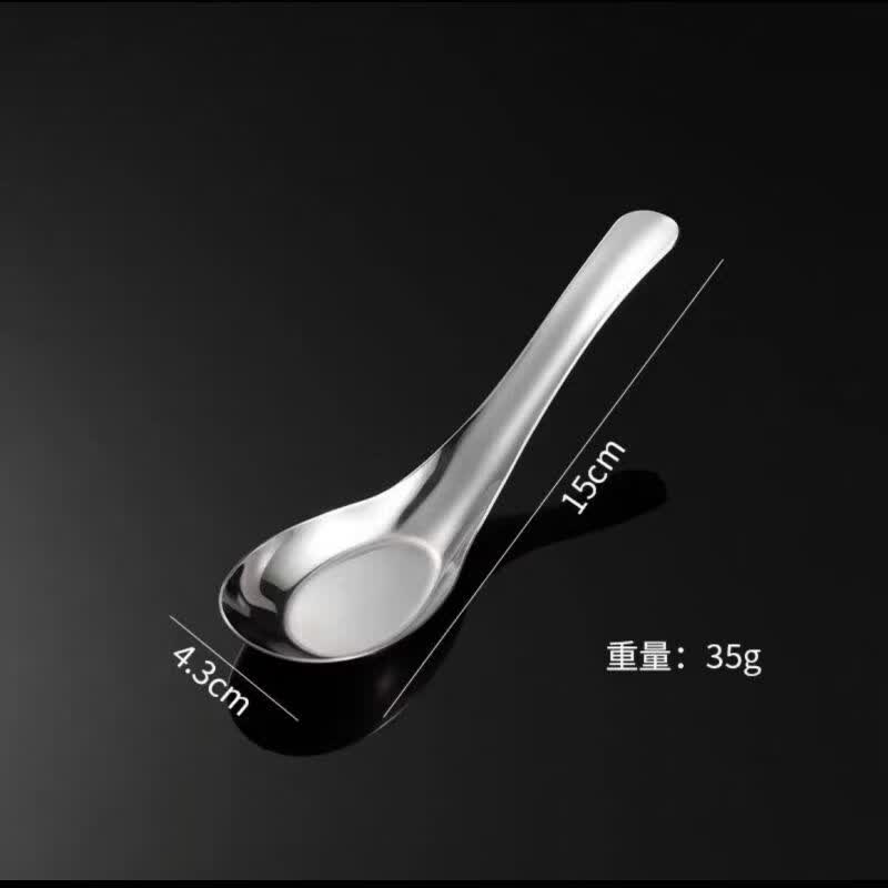 Набор ретро глубоких ложек Qianxing из нержавеющей стали 304