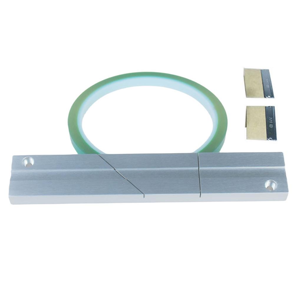 1/4 10 In Tape Splicing Set and Leader Tape Splicing Tape and Leader Tape Metal Hold Tape Repair Kit for Recorder Open Reel Tape