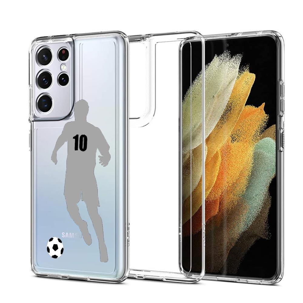Football Soccer Phone Case For Samsung Galaxy S23 S22 Ultra S20 S21 FE 5G S10 S10E S9 S8 Plus 4G Silicone Clear Back Cover Couqe