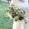 Свадебные букеты для невесты Искусственные цветы Свадебный букет каскадный, готический Свадебные букеты для невесты Свободная форма Искусственный свадебный букет цветов