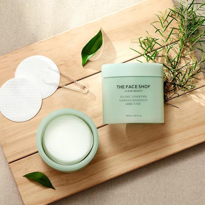 The Face Shop Тонер-пэды с чайным деревом 70 штук