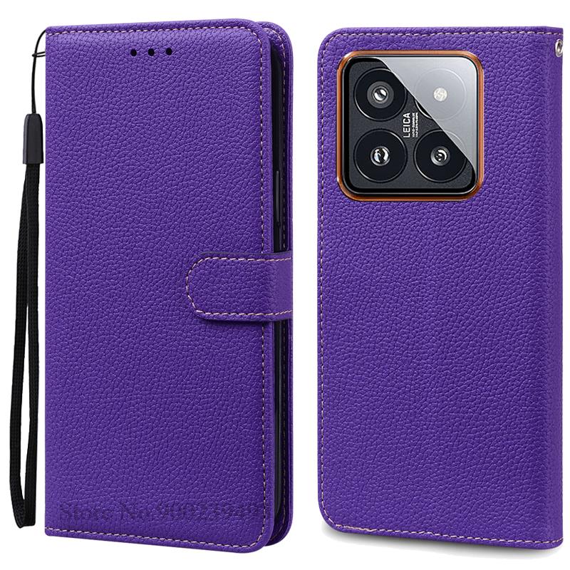 Чехол Mi 14 Mi14 Xiaomi14 Pro для Xiaomi 14, кожаный чехол-кошелек, флип-чехол для Xiaomi 14 Pro, чехол-коробка для Xiaomi Mi 14, чехлы