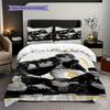 Bts Starry Night Performance Three-piece set (1 * duvet cover + 2 * pillowcase, without core) 2D Flat Duvet cover and pillowcase Bedding set