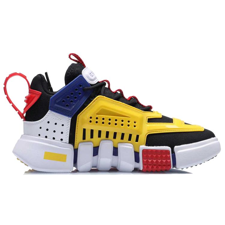 Текстиль Li Ning Enlightenment, Синтетическая кожа, Амортизация, Нескользящая подошва, Износостойкие, Низкие, Повседневные кроссовки AGBQ122-3