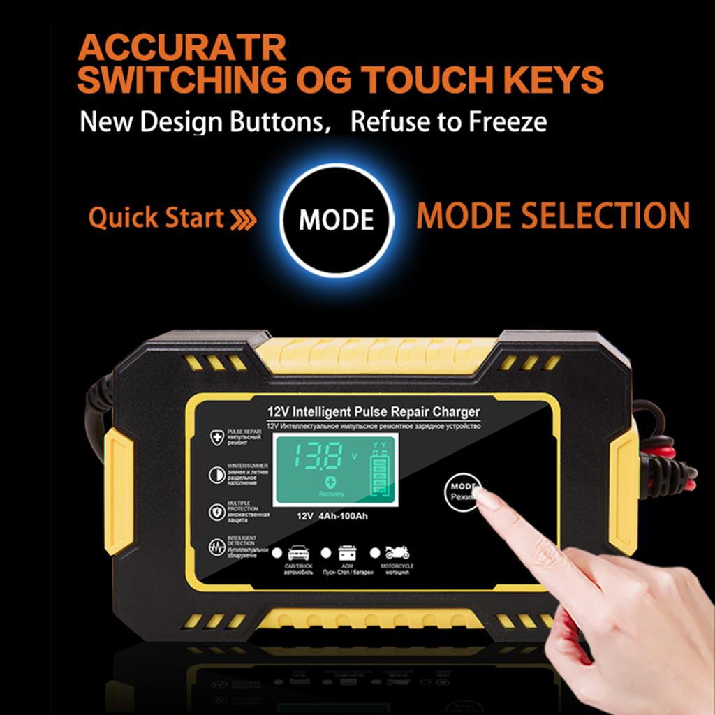 Полностью автоматическое зарядное устройство для автомобильного аккумулятора 12 В 6 А