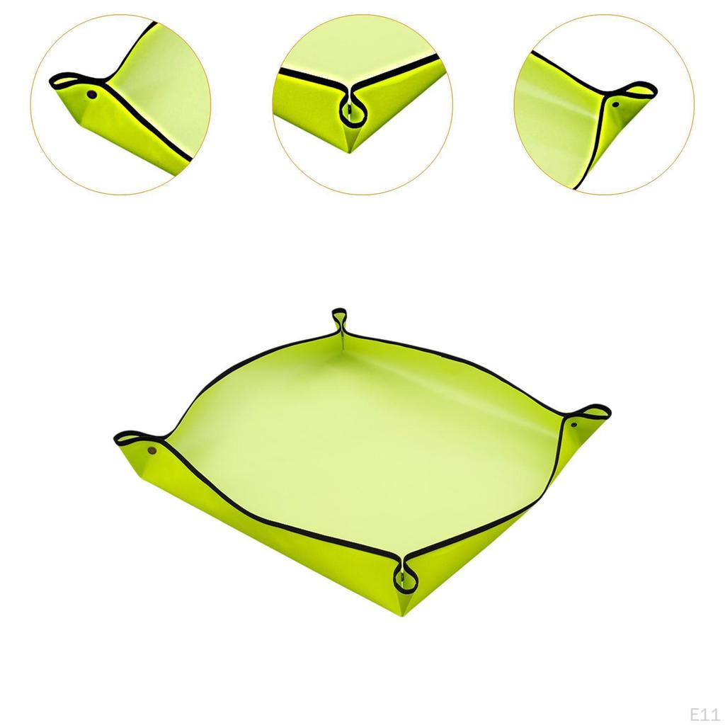 Mat for Repotting, Foldable Design with Mess Control Features