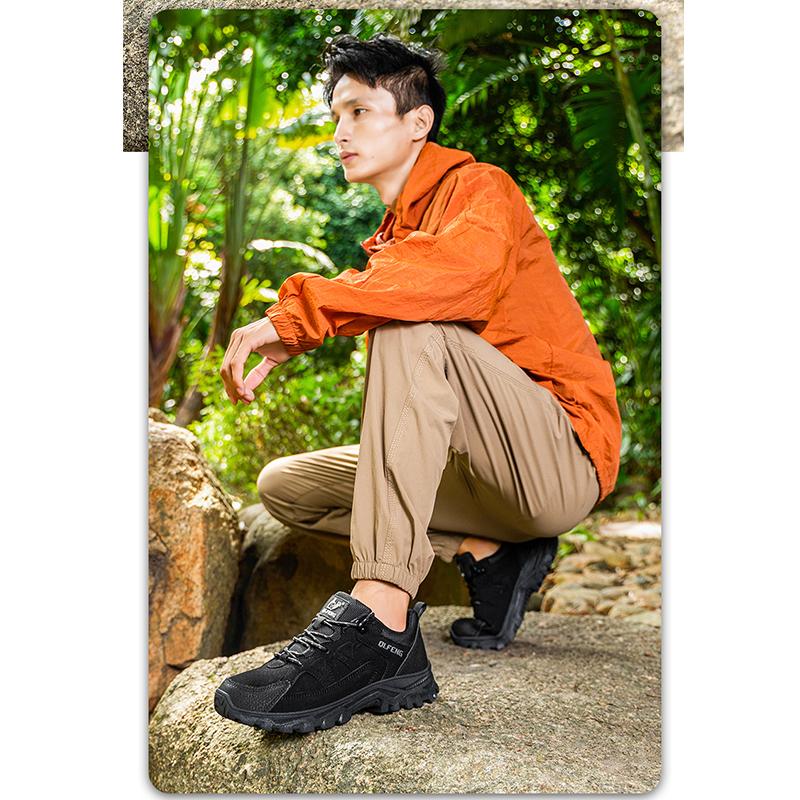 БОЛЬШОЙ РАЗМЕР Мужские Женские Кроссовки для Приключений Прочные Сцепление Нескользящая Обувь На шнуровке Комфорт Идеальны для Уличных Походов Ботинки Мужская Обувь37-49