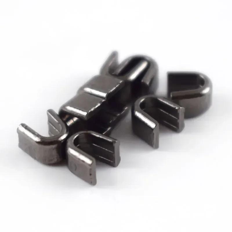50/100 г Meetee 3# 5# 8# 10# U-образный стопор для молний для металлических нейлоновых смоляных молний, для сумок, одежды, нескользящий стопор, аксессуар для ремонта