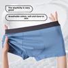 Men's Pure Cotton Graphene Antibacterial Boxer Briefs - Mid-Waist, Comfortable, Breathable, High Elasticity.