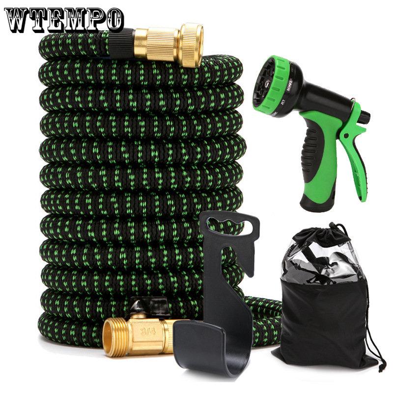WTEMPO Многофункциональная автомойка, телескопический набор водопроводных труб для полива цветов, автомойка, водяной пистолет, садовый шланг, распылитель