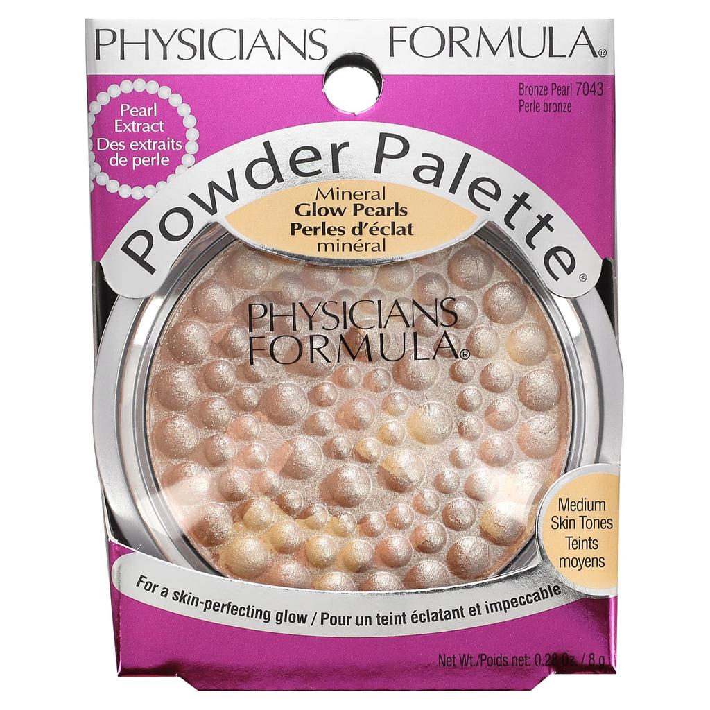 Physicians Formula Палитра пудры, Mineral Glow Pearl, 7043 Bronze Pearl, 8 г (0,28 унции)