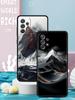 Черный чехол 'Горная вершина' для Samsung Galaxy A55 A35 A17 A07 A15 A13 A25 A51 A71 A72 A73 A32 A52 A52S A41 5G Мягкий ТПУ корпус
